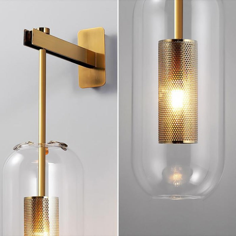 Post-modern Nordic Glass Wall Light