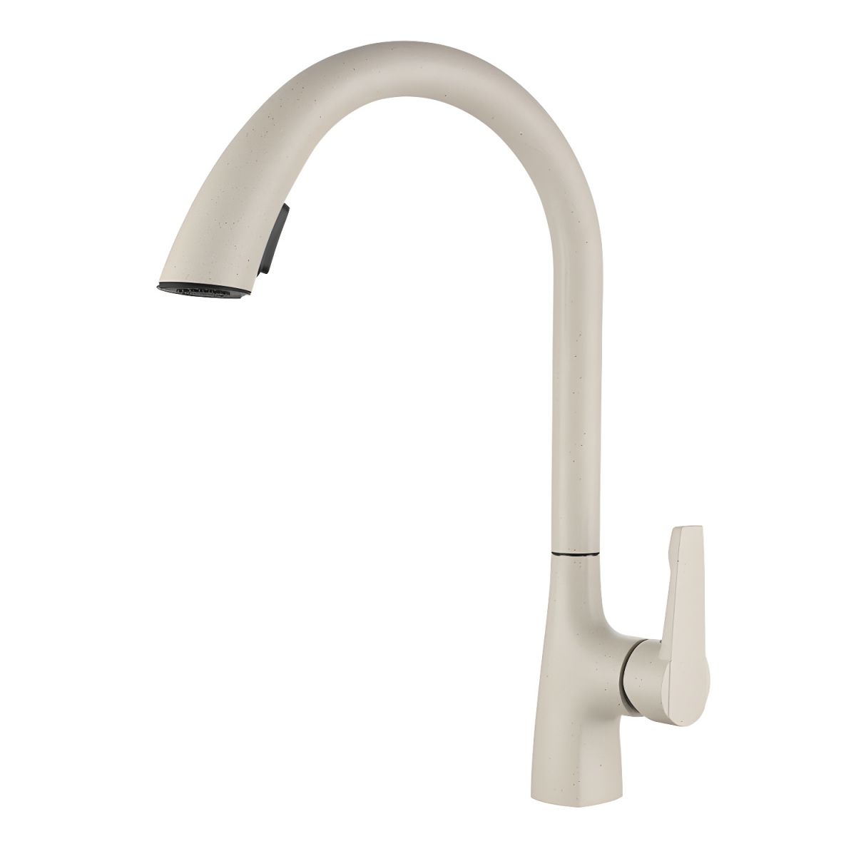 Pure Color Kitchen Faucet Rust Resistant Single Lever Handle Swivel Spout