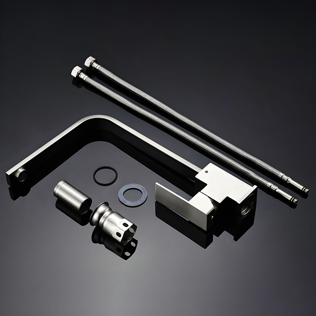 Contemporary Kitchen Faucet Swivel Spout High Arc Kitchen Bar Faucet