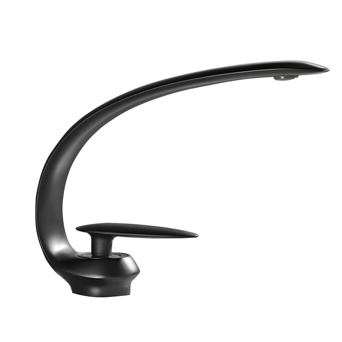 Luxury Single Handle Sink Faucet Brass Bathroom Gooseneck Faucet