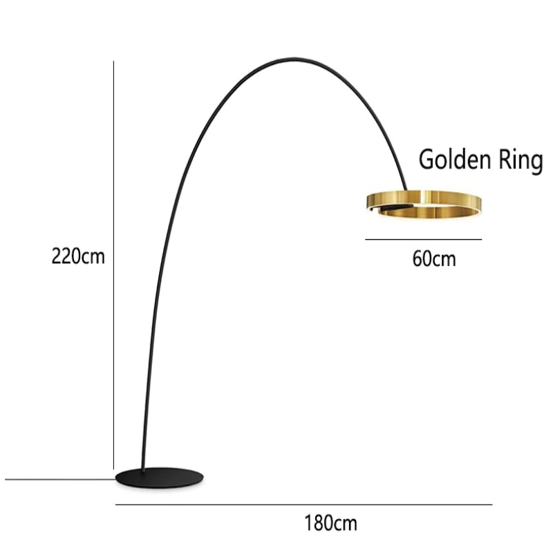Creative Led Floor Light Round Rings