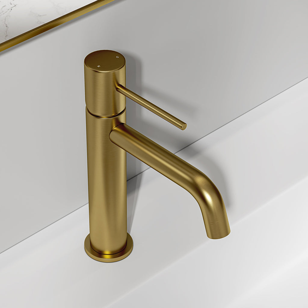 Curved Basin Mixer Tap