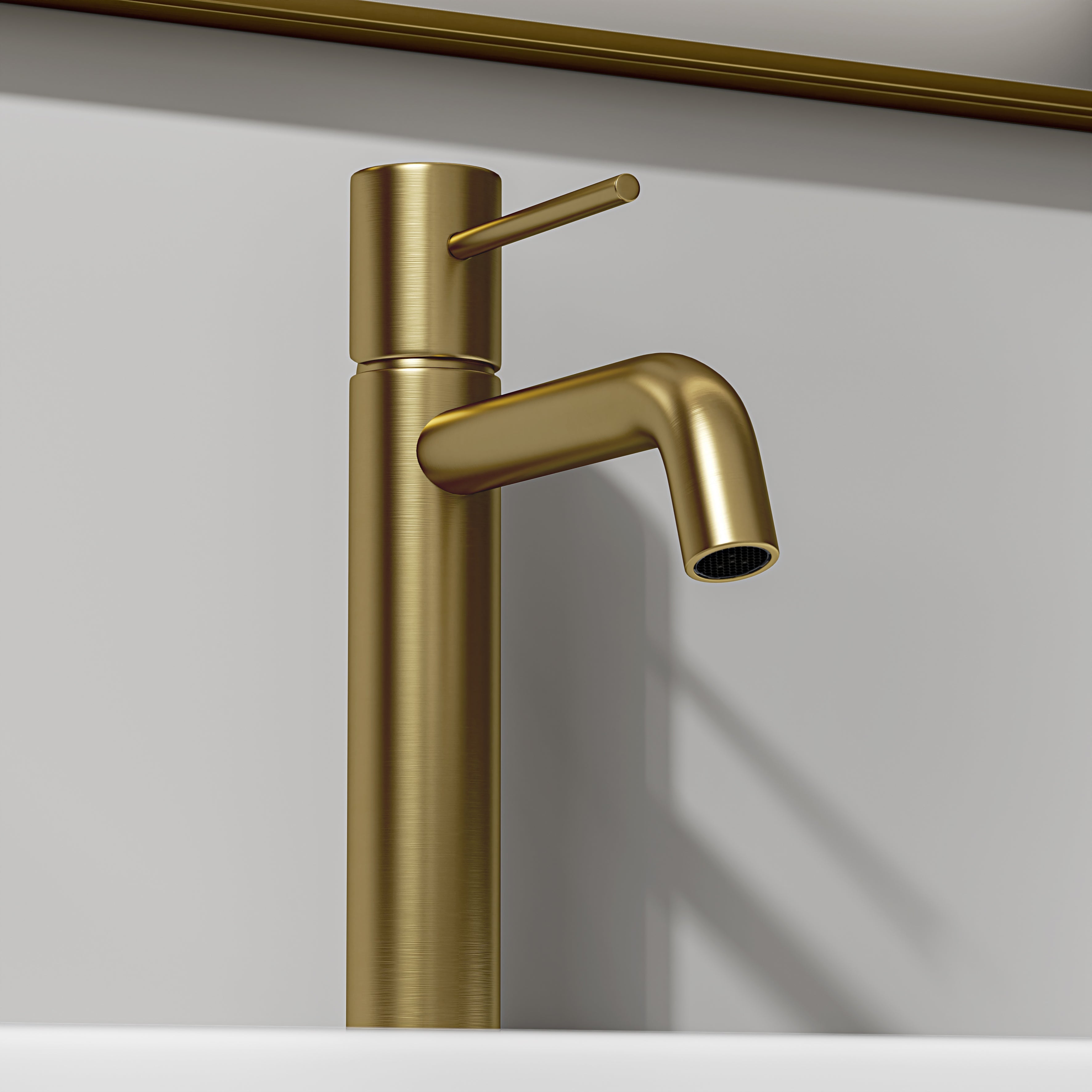 Curved Basin Mixer Tap