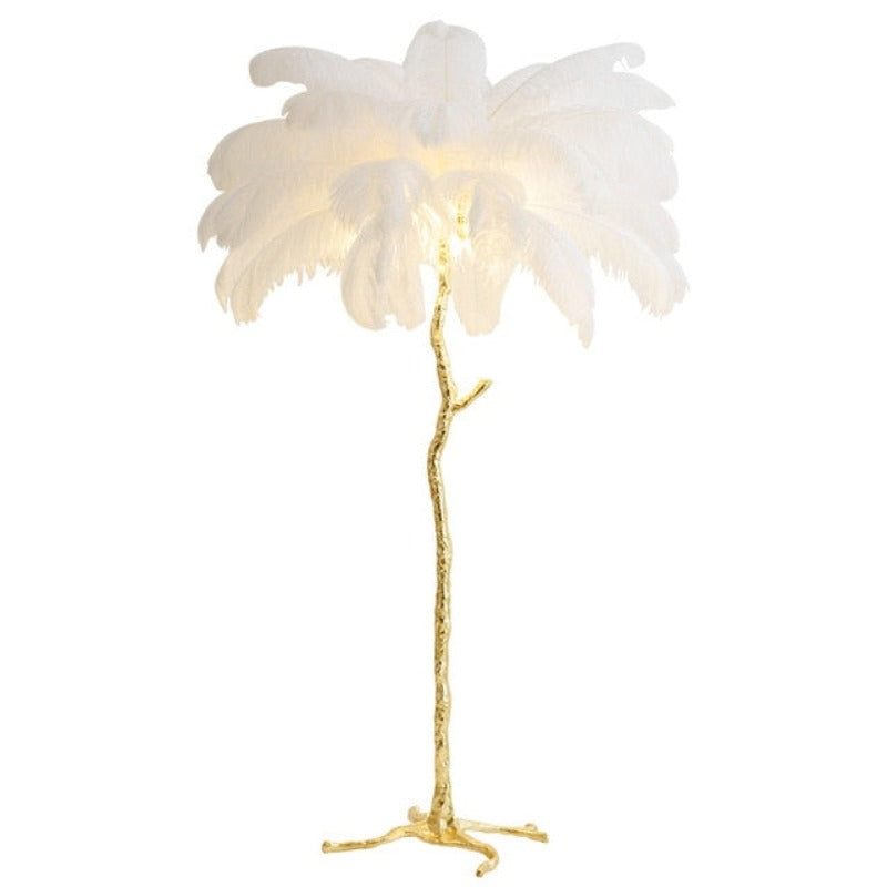 Exotic Led Ostrich Feather Floor Lamp