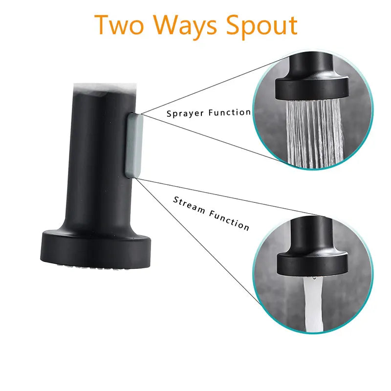 Pull Down Spray Single Lever Kitchen Tap