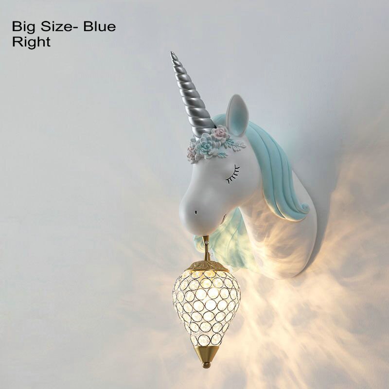Unicornn Cartoon Kids Wall Hanging Led Lamp