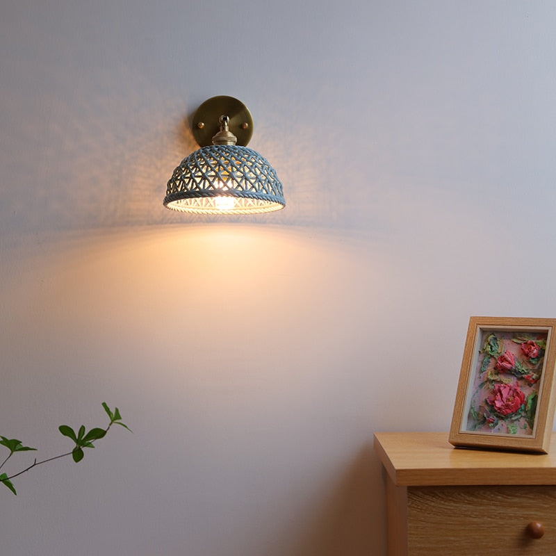 White Harmony Ceramic Led Beside Lamp