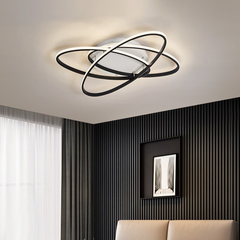 Black Gleam Modern Led Ceiling Light
