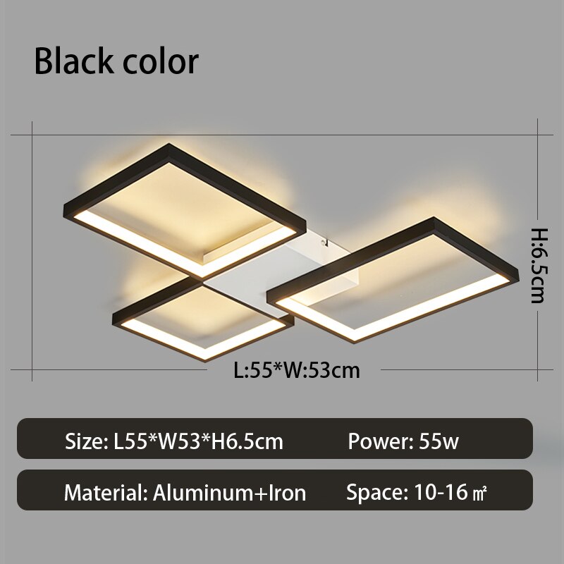 Rectangles Modern Led Ceiling