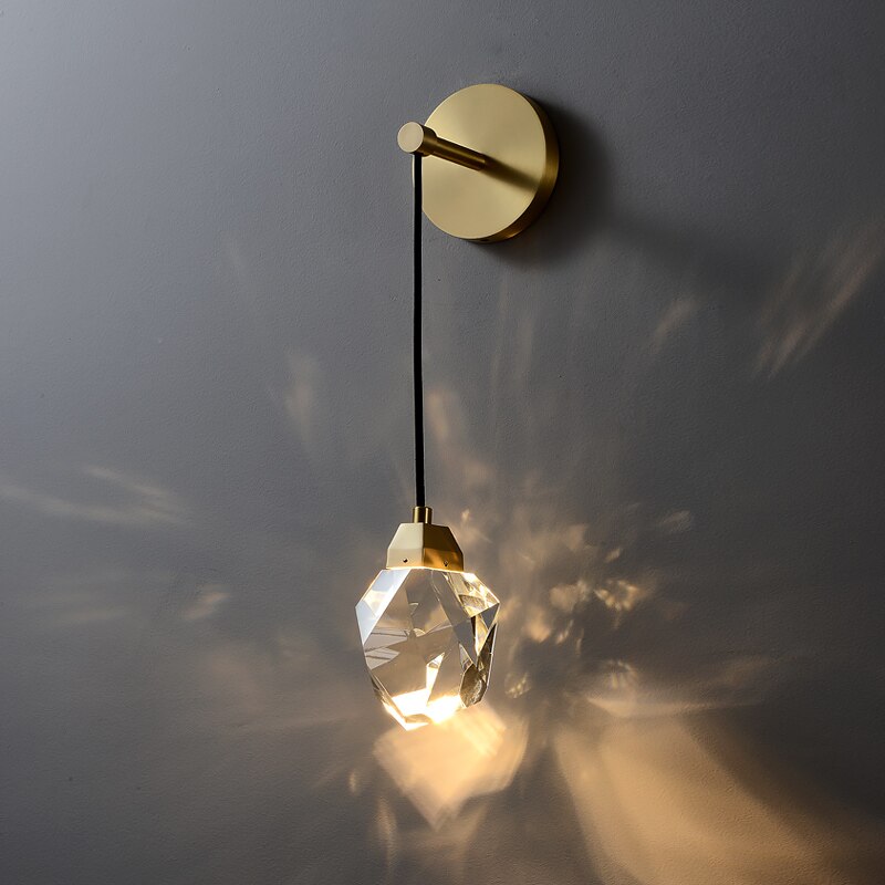 Modern Prism Crystal Wall Lamp