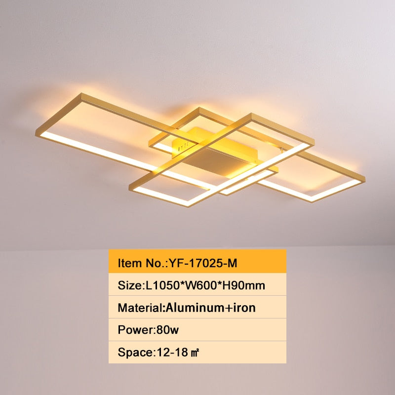 Rectangle Allure Modern Led Ceiling Light