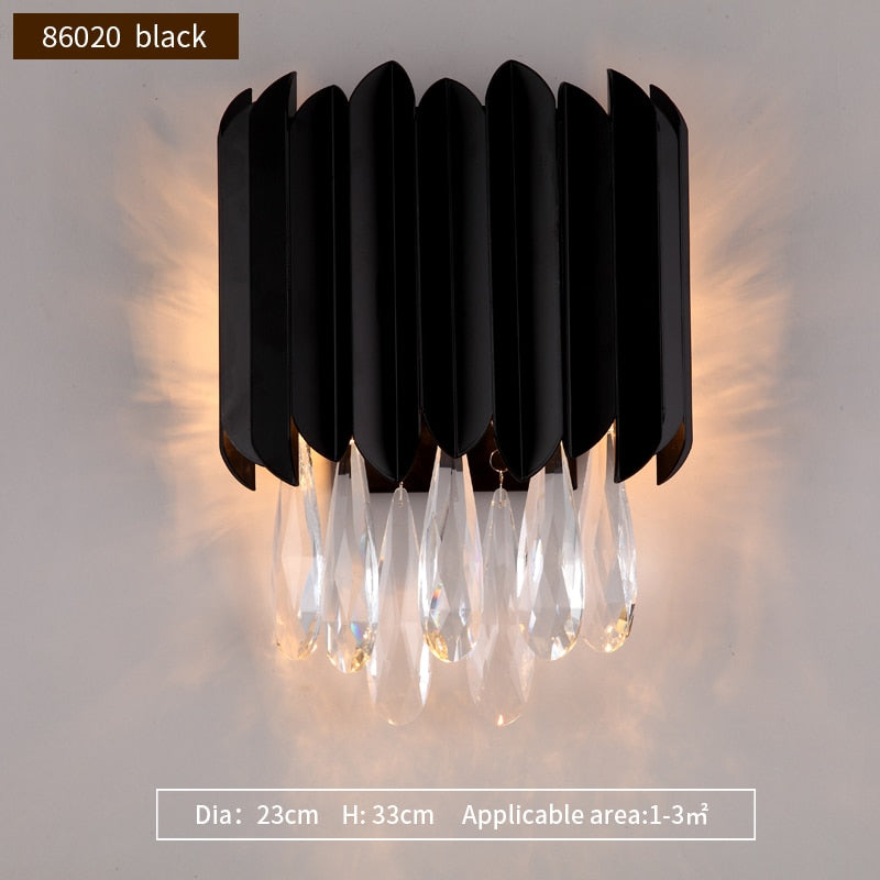 Modern Elegant Crystal Wall Light Led