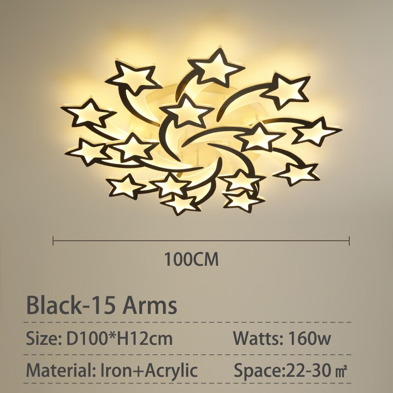 Starry Chic Modern Led Chandelier