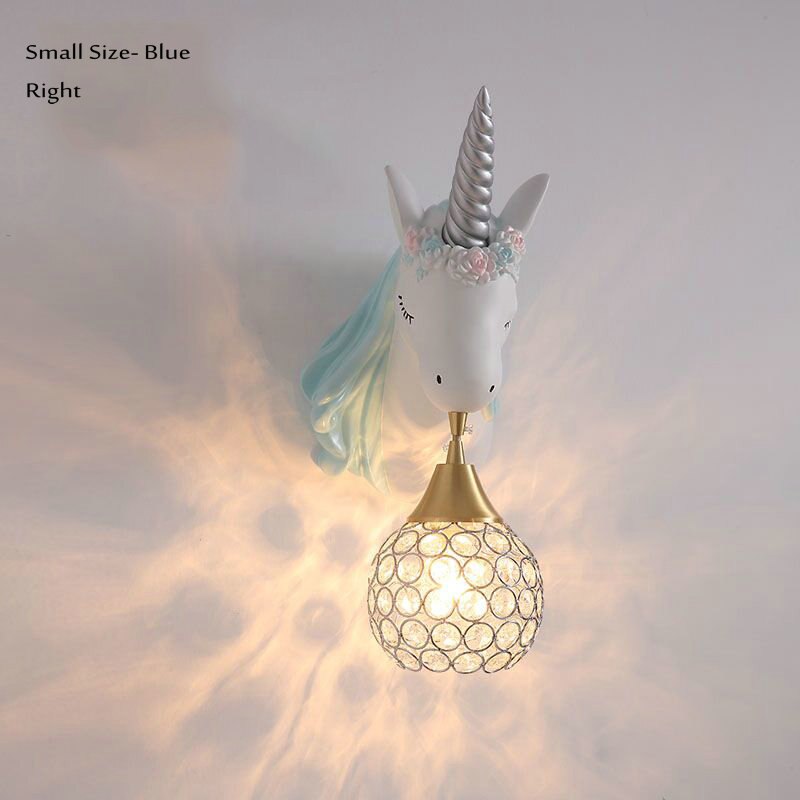 Unicornn Cartoon Kids Wall Hanging Led Lamp