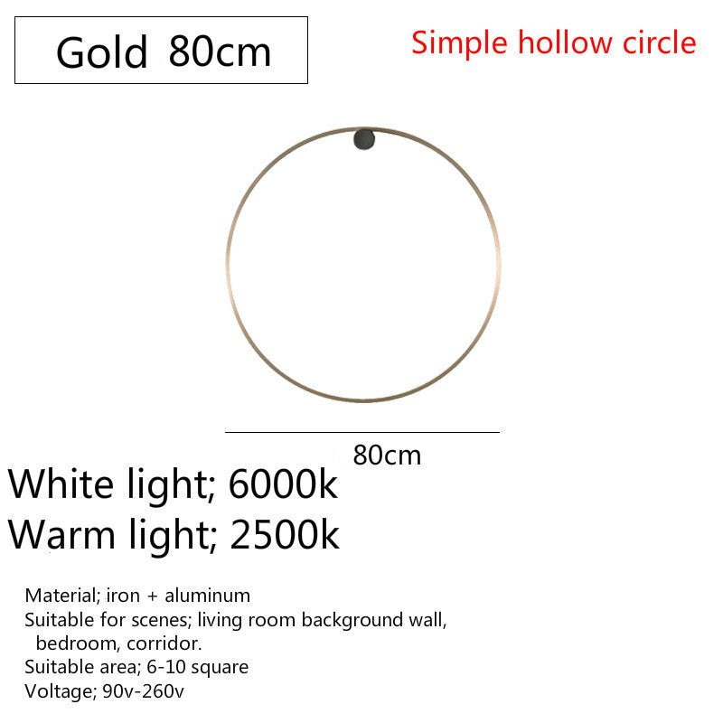 Modern Art Round Led Wall Light