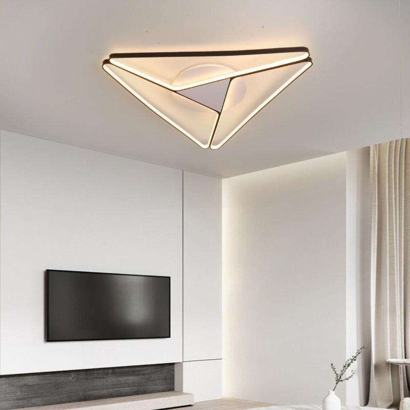 Triangle Surface Shadows Modern Led Ceiling