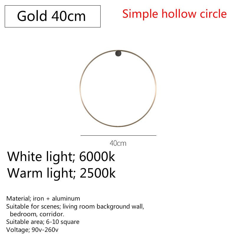 Modern Art Round Led Wall Light