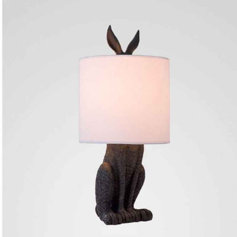 Masked Rabbit Resin Table Lamp