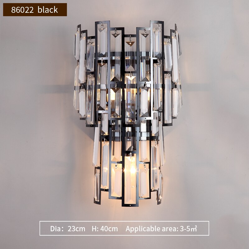 Modern Elegant Crystal Wall Light Led
