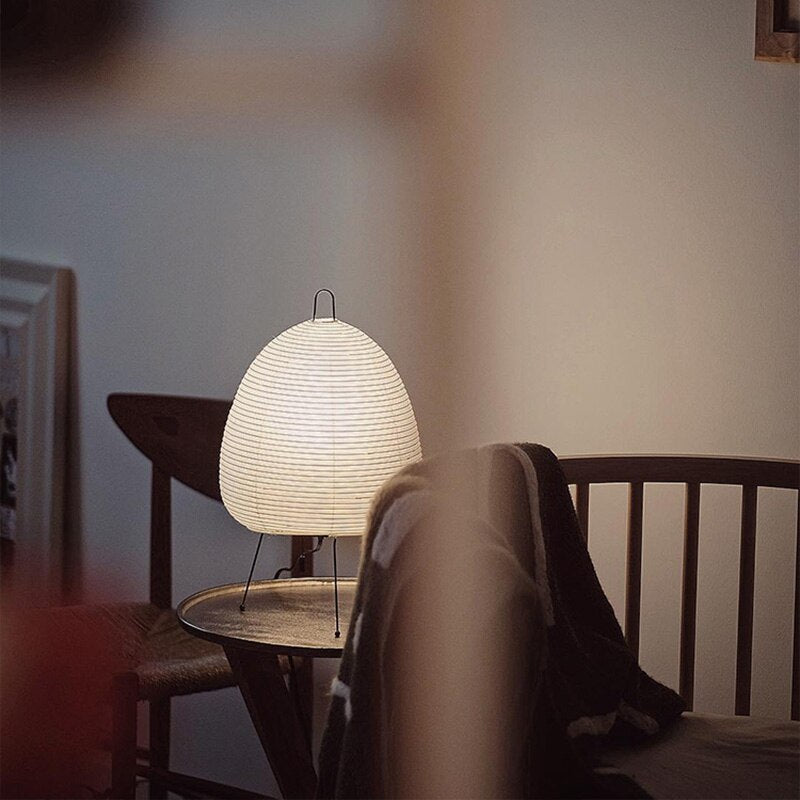 Japanese Style Paper Tripod Table Lamp