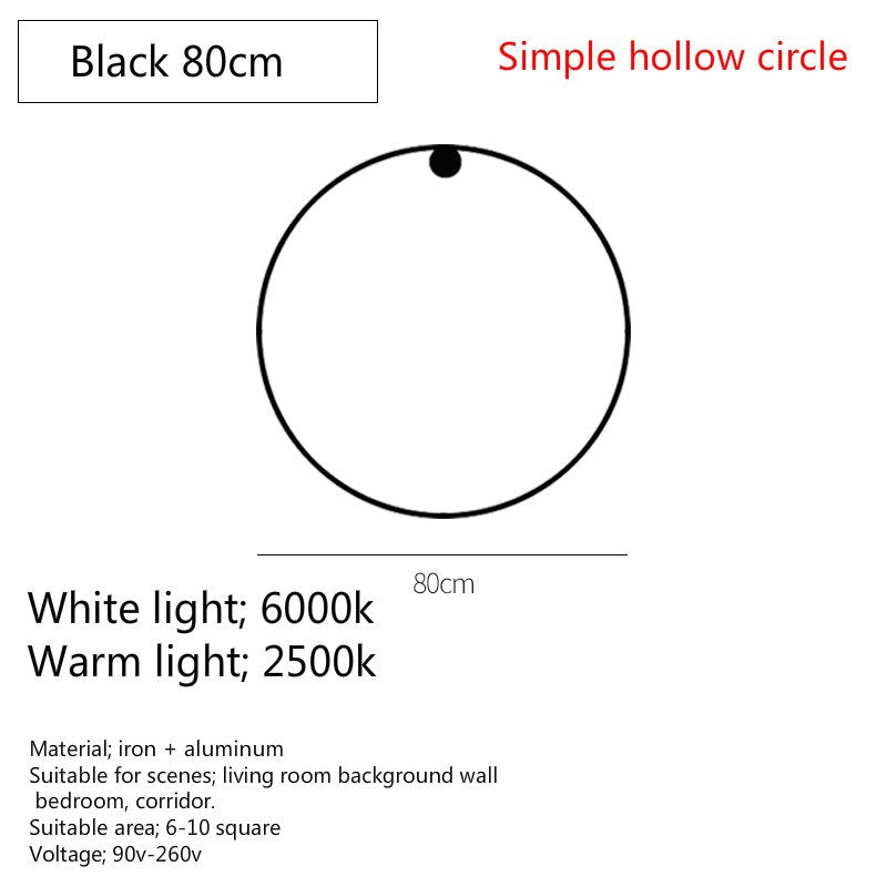 Modern Art Round Led Wall Light