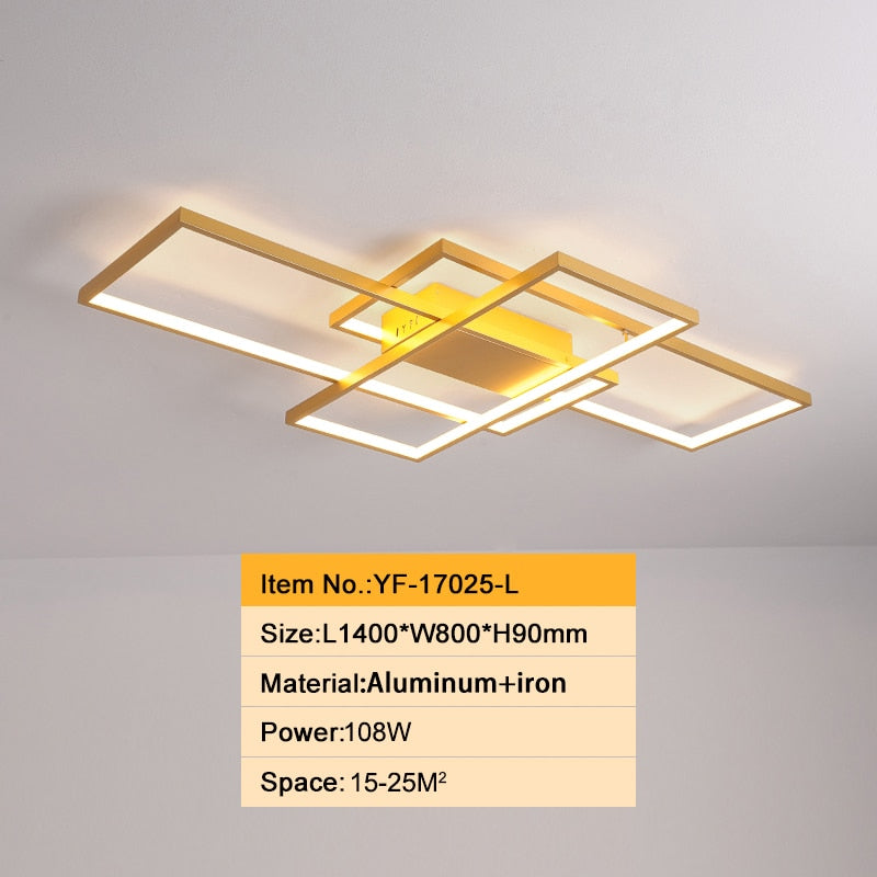 Rectangle Allure Modern Led Ceiling Light