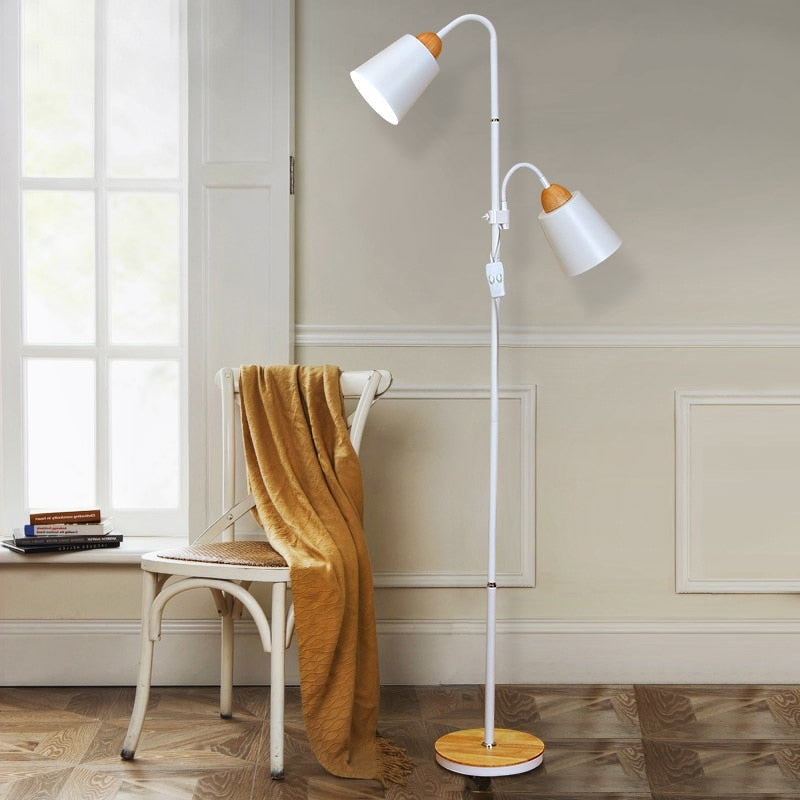 Nordic Minimal Wooden Floor Lamp