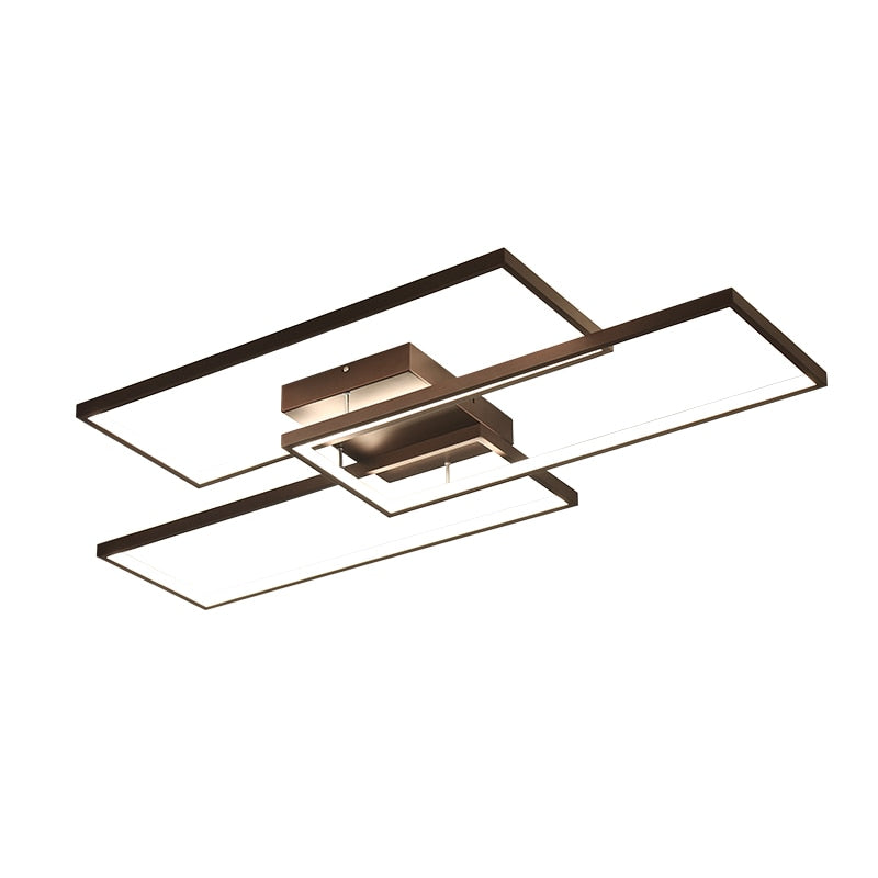 Glam Rectangle Modern Led Chandelier