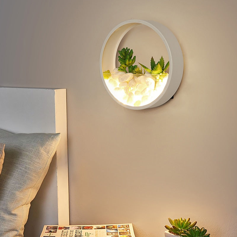 Nordic Botanical Plant Wall Lamp