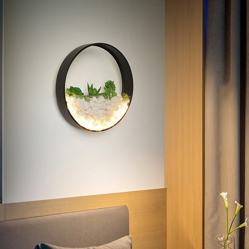 Nordic Botanical Plant Wall Lamp