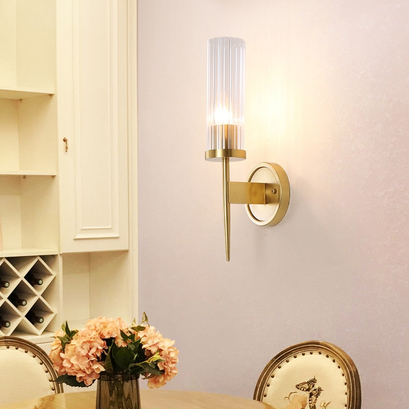 Nordic Golden Modern Copper Wall Lamp