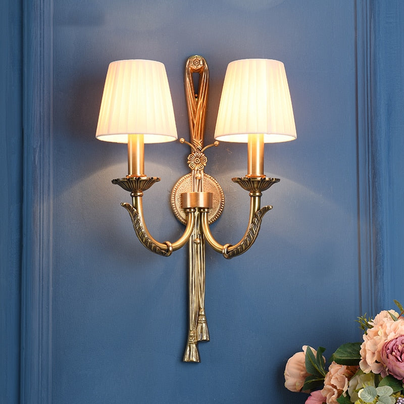 American Classic Vintage Full Copper Wall Lamp