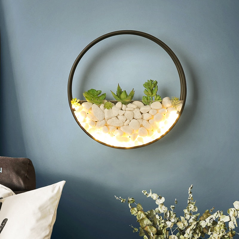 Nordic Botanical Plant Wall Lamp
