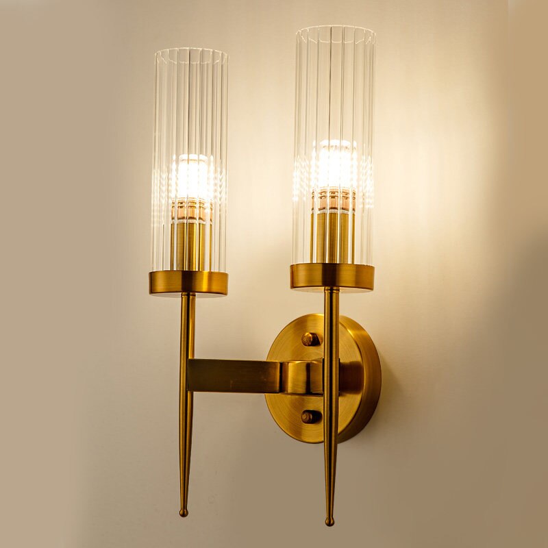Nordic Golden Modern Copper Wall Lamp
