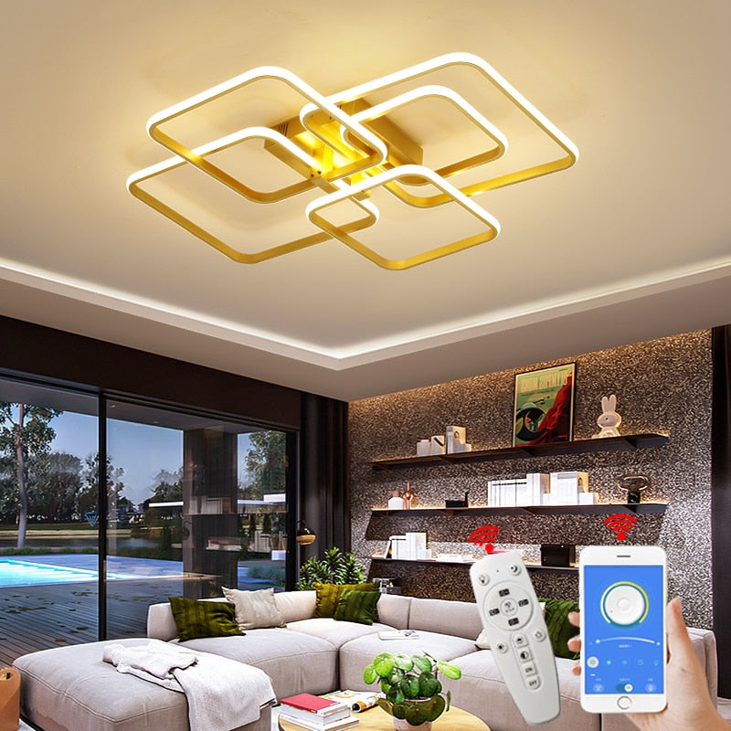 Square Balance Modern Led Ceiling