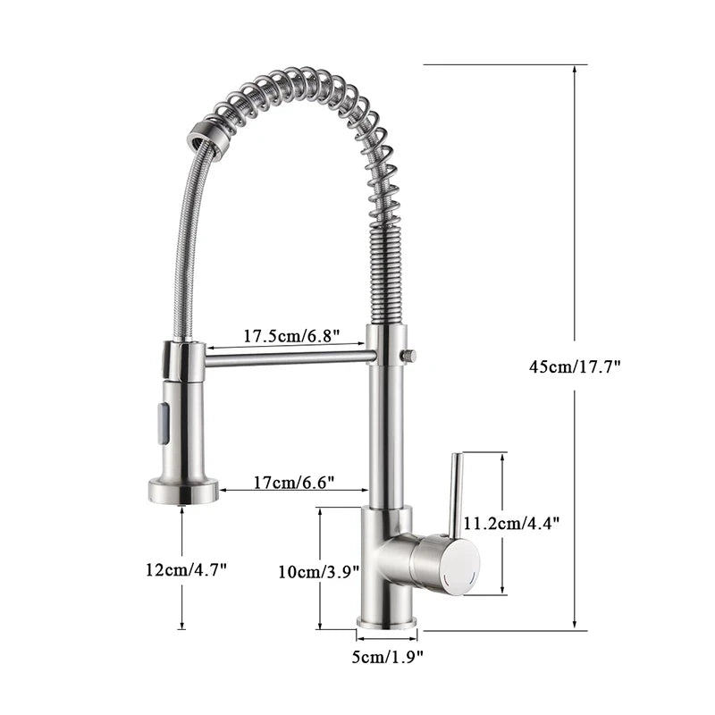 Pull Down Spray Single Lever Kitchen Tap