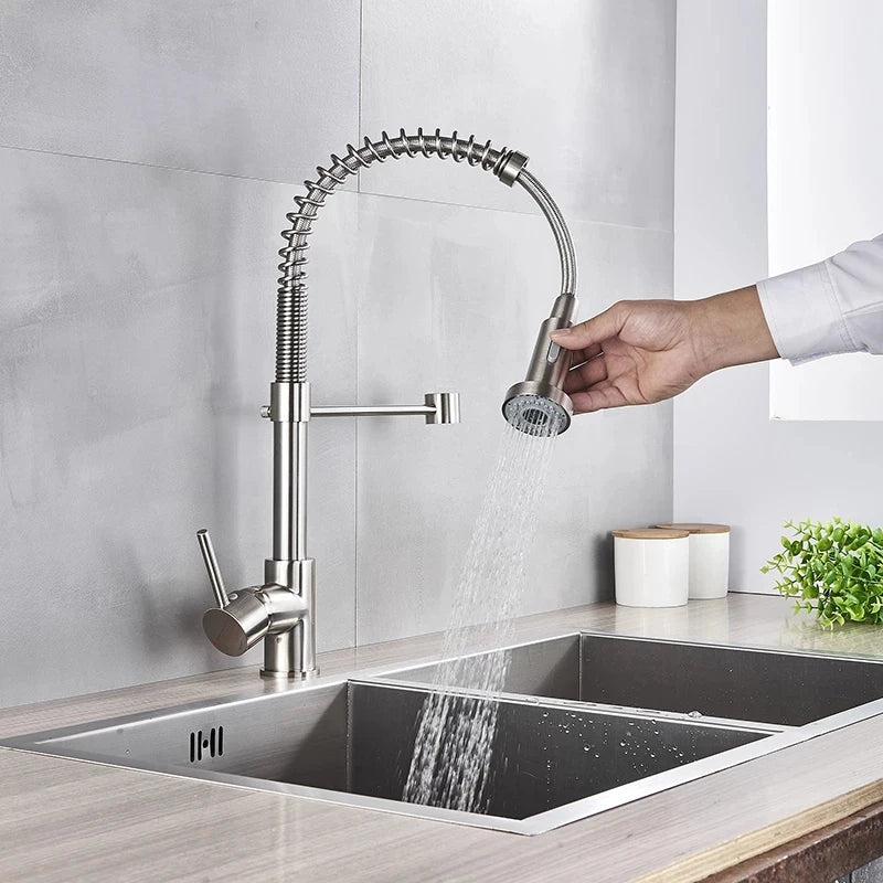 Pull Down Spray Single Lever Kitchen Tap