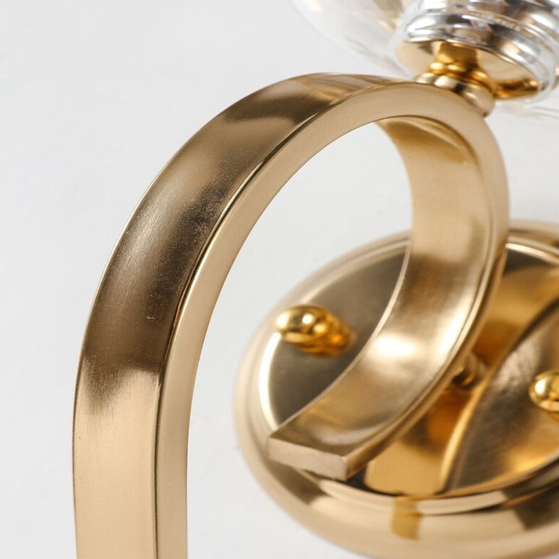 Jazz Glass Glamour Shade Wall Light