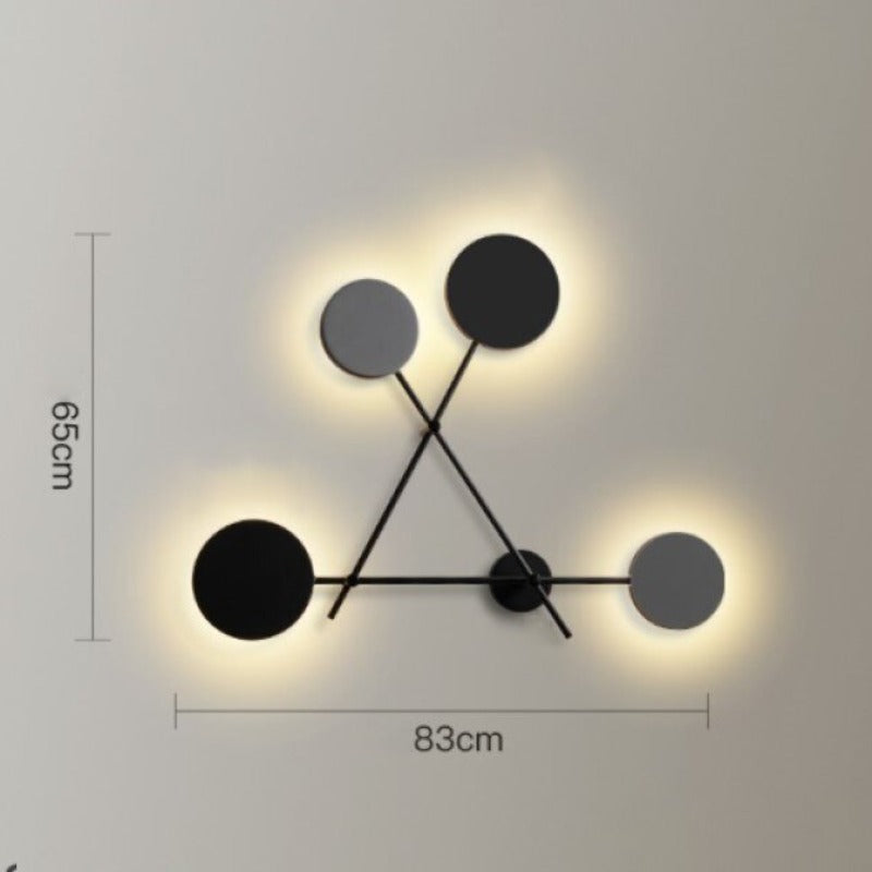 Minimal Dark Dots Led Wall Lamp