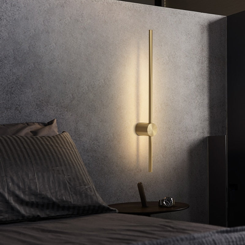 Minimalist Background Copper Wall Lamp