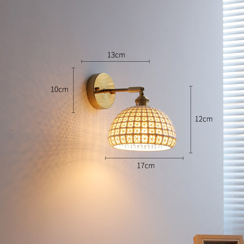 White Harmony Ceramic Led Beside Lamp