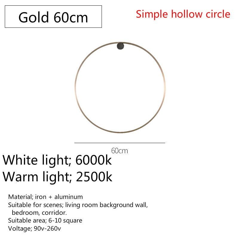 Modern Art Round Led Wall Light