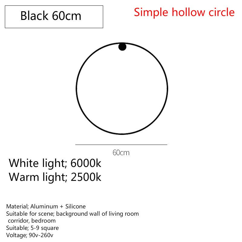 Modern Art Round Led Wall Light