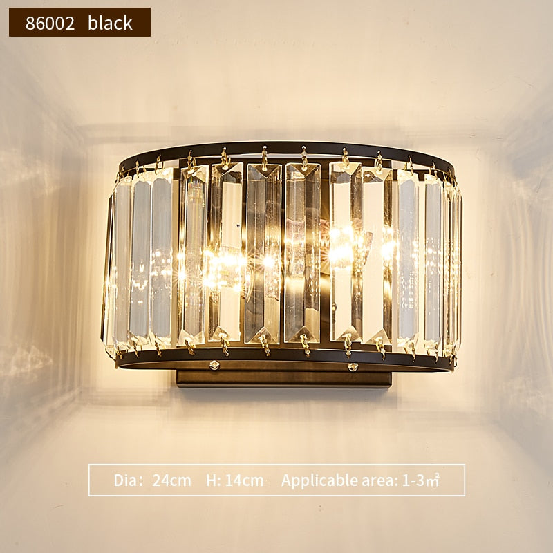 Modern Elegant Crystal Wall Light Led