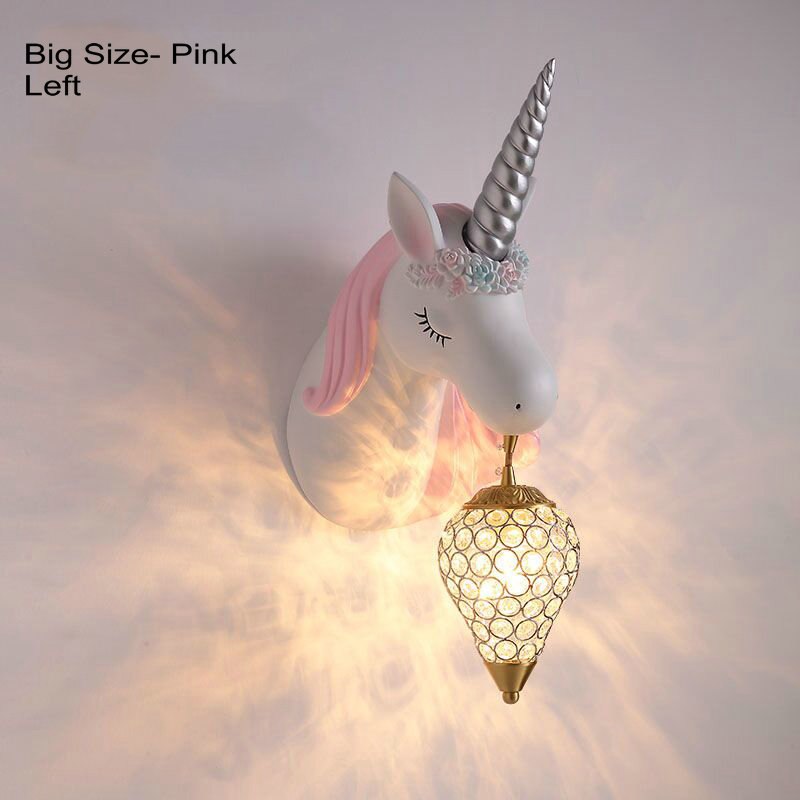 Unicornn Cartoon Kids Wall Hanging Led Lamp