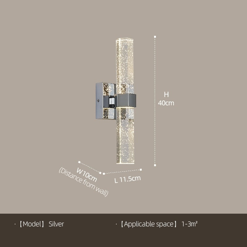 Celestial Shine Modern Golden Led Wall Lamp