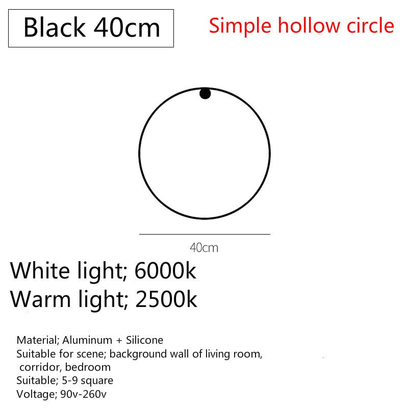 Modern Art Round Led Wall Light