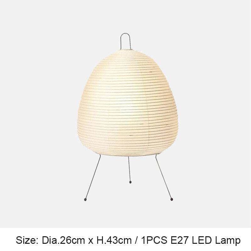 Japanese Style Paper Tripod Table Lamp