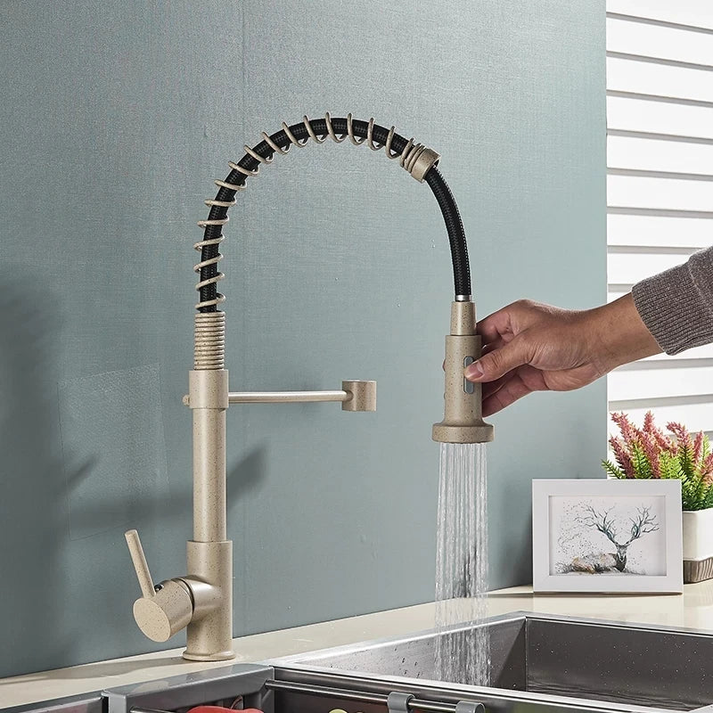 Pull Down Spray Single Lever Kitchen Tap