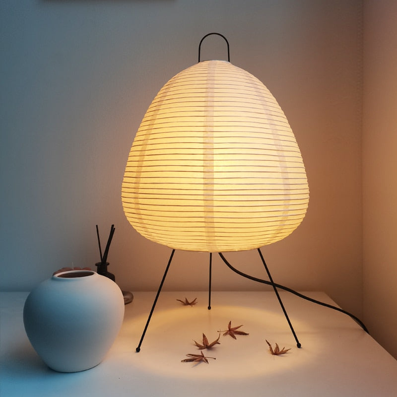 Japanese Style Paper Tripod Table Lamp